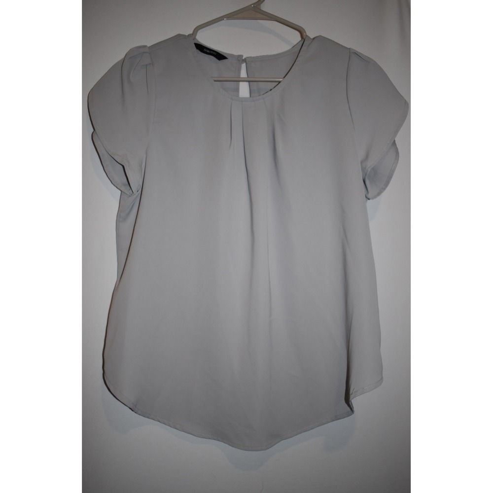 Dokotoo Women's Casual Round Neck Pleated Loose‎ Fit Chiffon Blouses Size Small